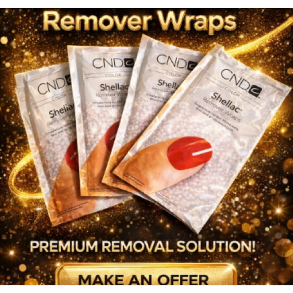 5X CND Foil Remover Wraps- 10 count Each